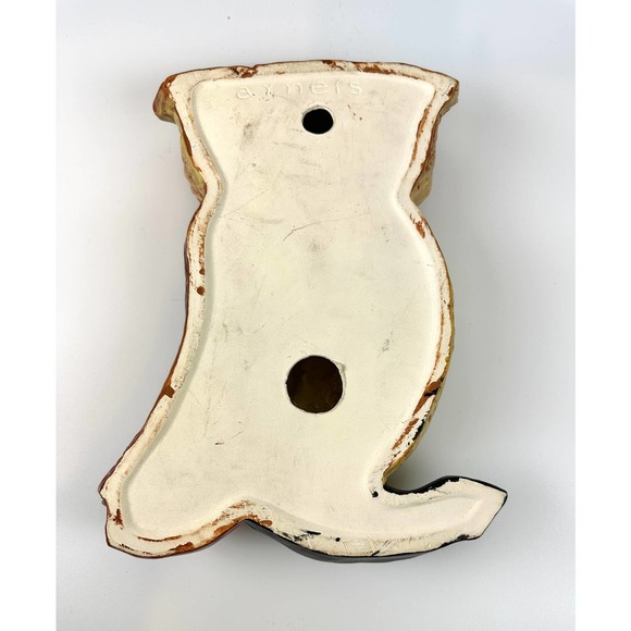 Arnel's Vintage Owl Ceramic Wall Hanging Plaque 12" - Picture 2 of 6